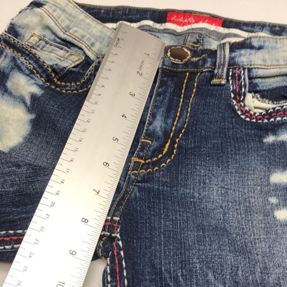 PREMIUM BABY PHAT FACTORY DENIM CAPRIS W 7/27x14 🐈 - Picture 11 of 13